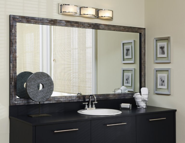 Easy Bathroom Mirror Frame Ideas